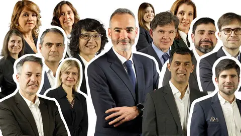 El nuevo rector de la UMU, Samuel Baixauli, junto a los miembros que conformar&aacute;n su equipo