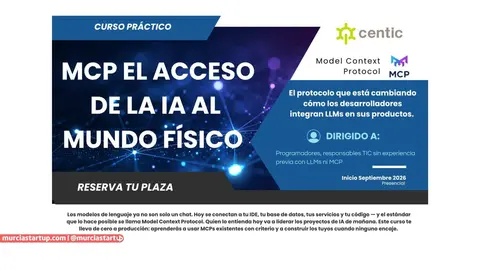 Curso pr&aacute;ctico: MCP el acceso de la IA al mundo f&iacute;sico.