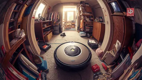 Un robot dom&eacute;stico en casa