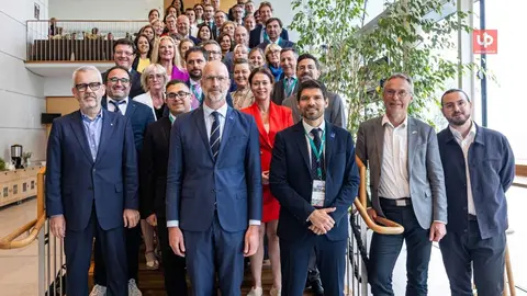 Miembros del Bur&oacute; Pol&iacute;tico de la CRPM en Visby (Suecia).