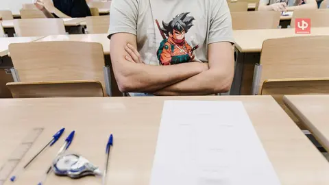 Un alumno en un examen