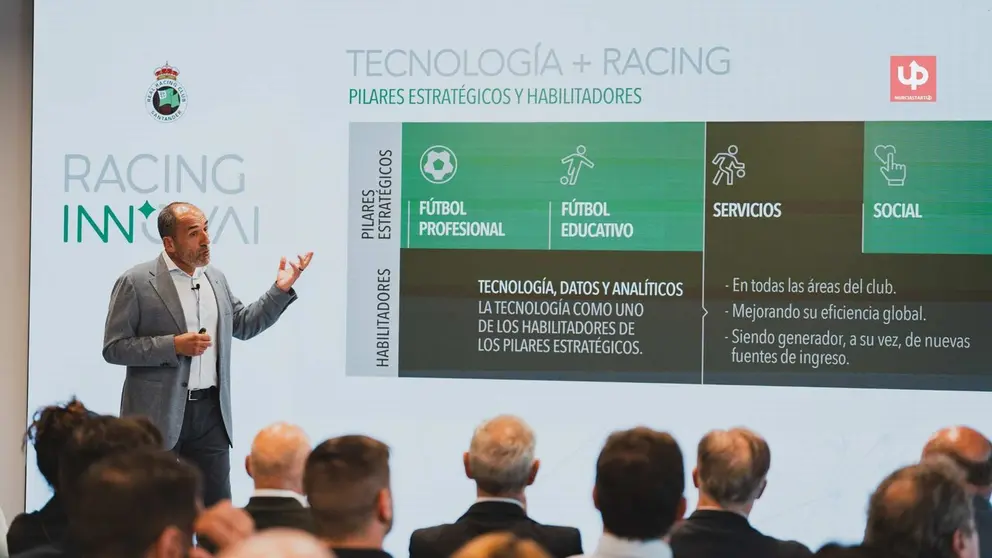 Sebasti&aacute;n Ceria, director general de Racing InnovAI y m&aacute;ximo accionista del Racing
