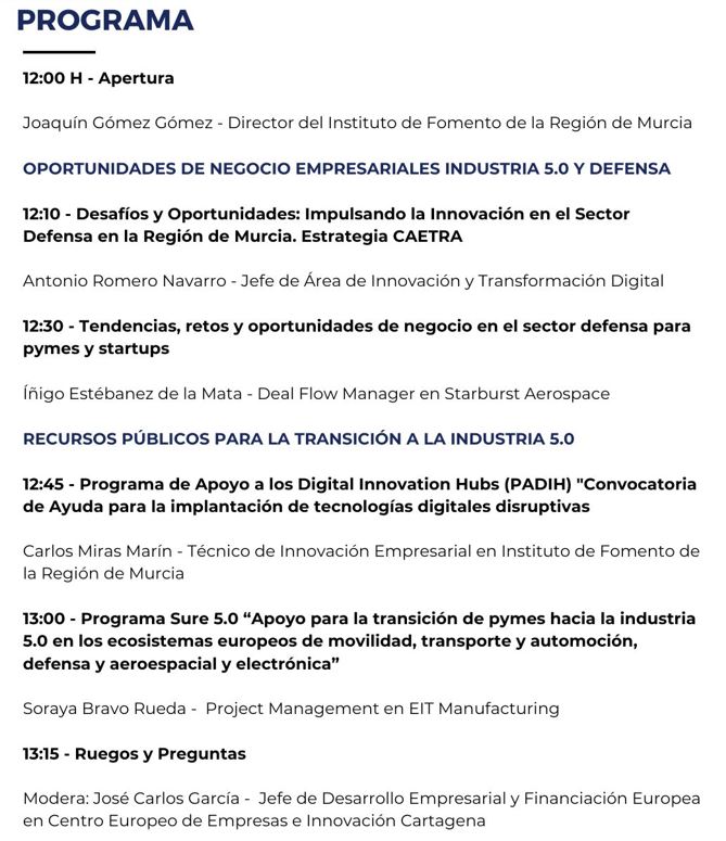 Programa de la jornada