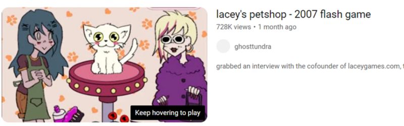 Lacey’s Flash Games fue la más buscada en la categoría de juegos